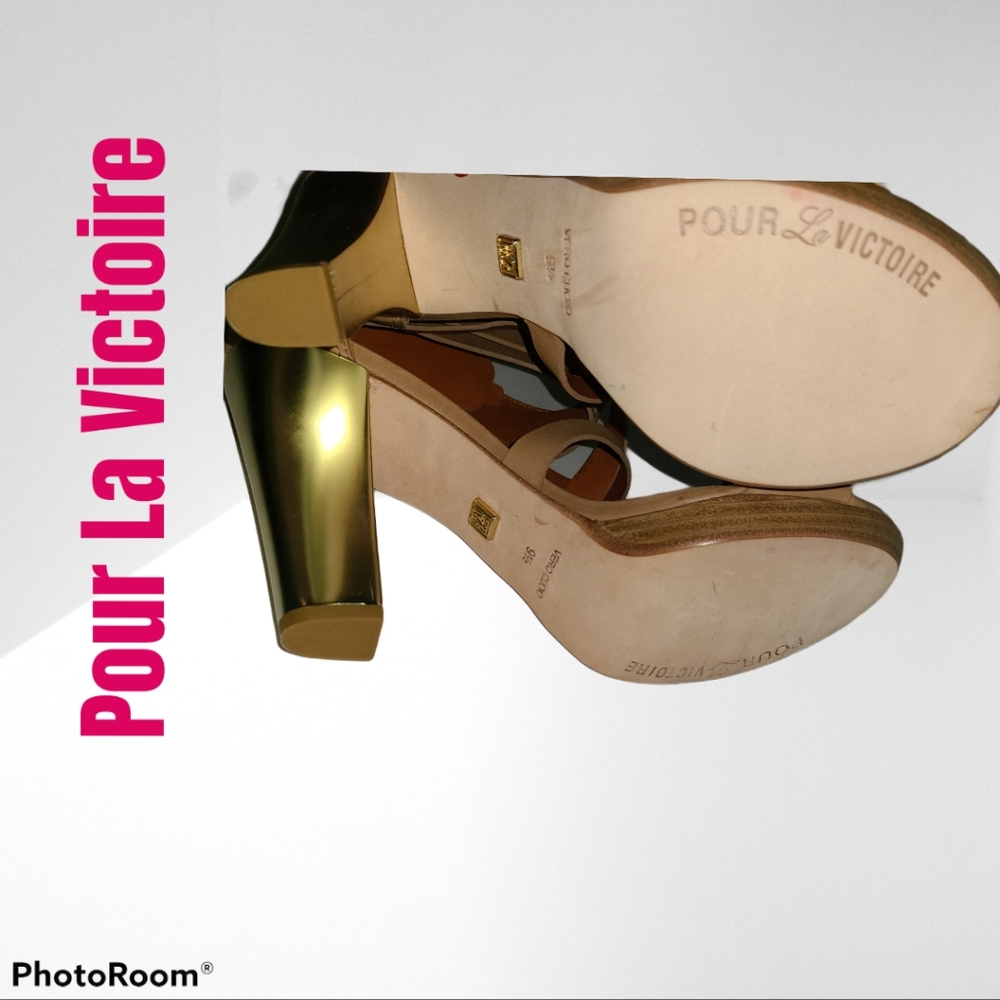 EUC Womens 9 1/2 Pour La Victoire Macaria Heels - Picture 9 of 12